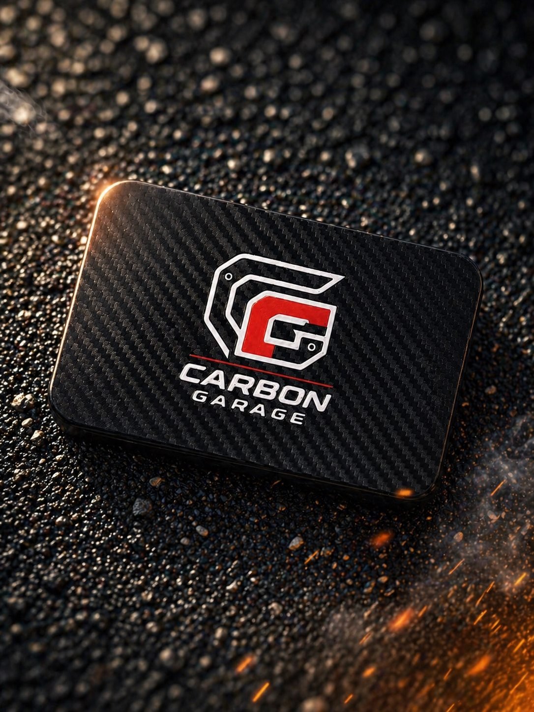 Caja Carbon Garage con acabado carbono